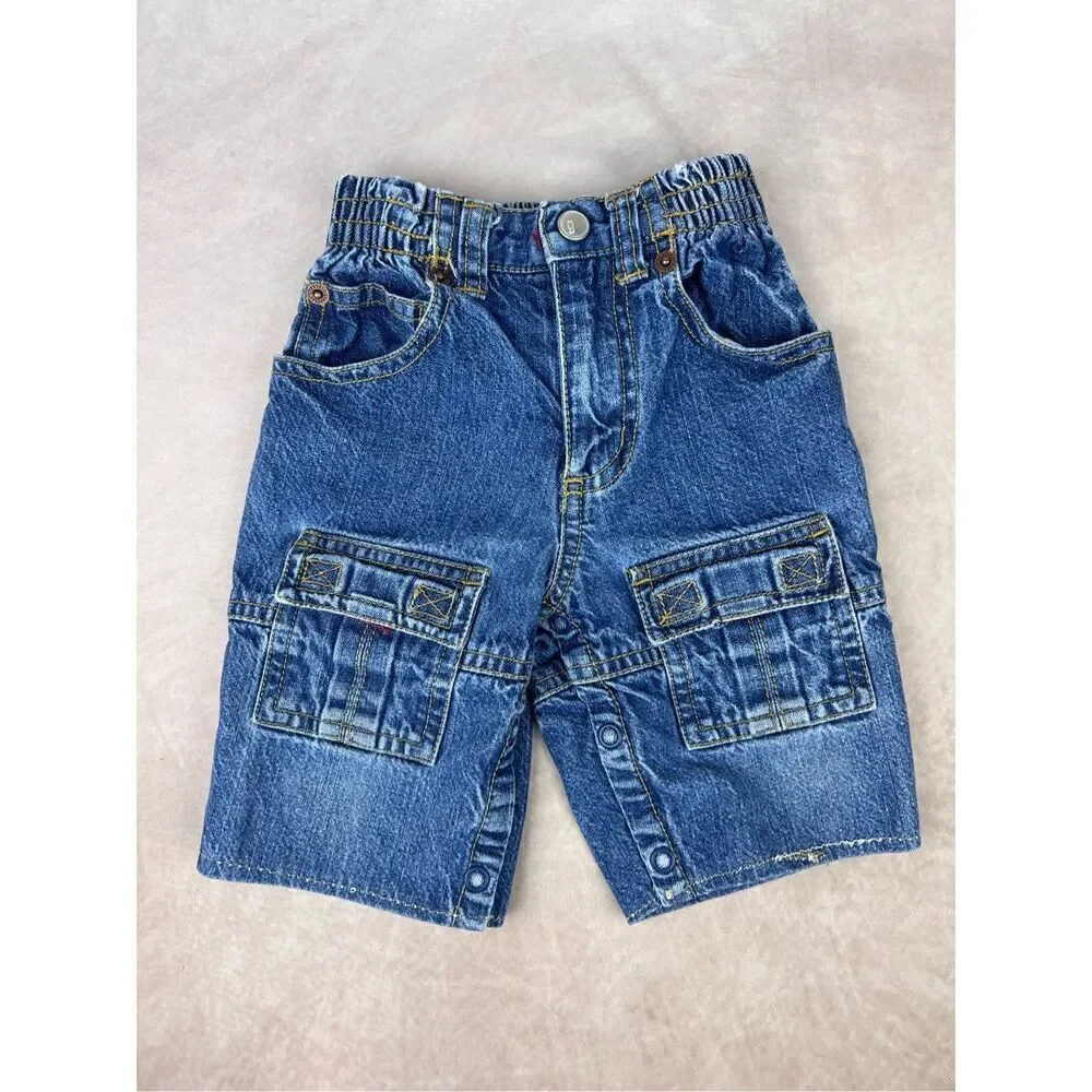 Vintage Y2K 2001 Kids Gymboree Jorts Size 6-12 Months